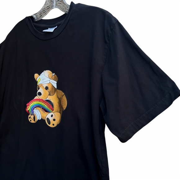 Teddy Fresh x Colorful Filth Rainbow Tee Mens Size L collab rare‎ - Picture 2 of 6